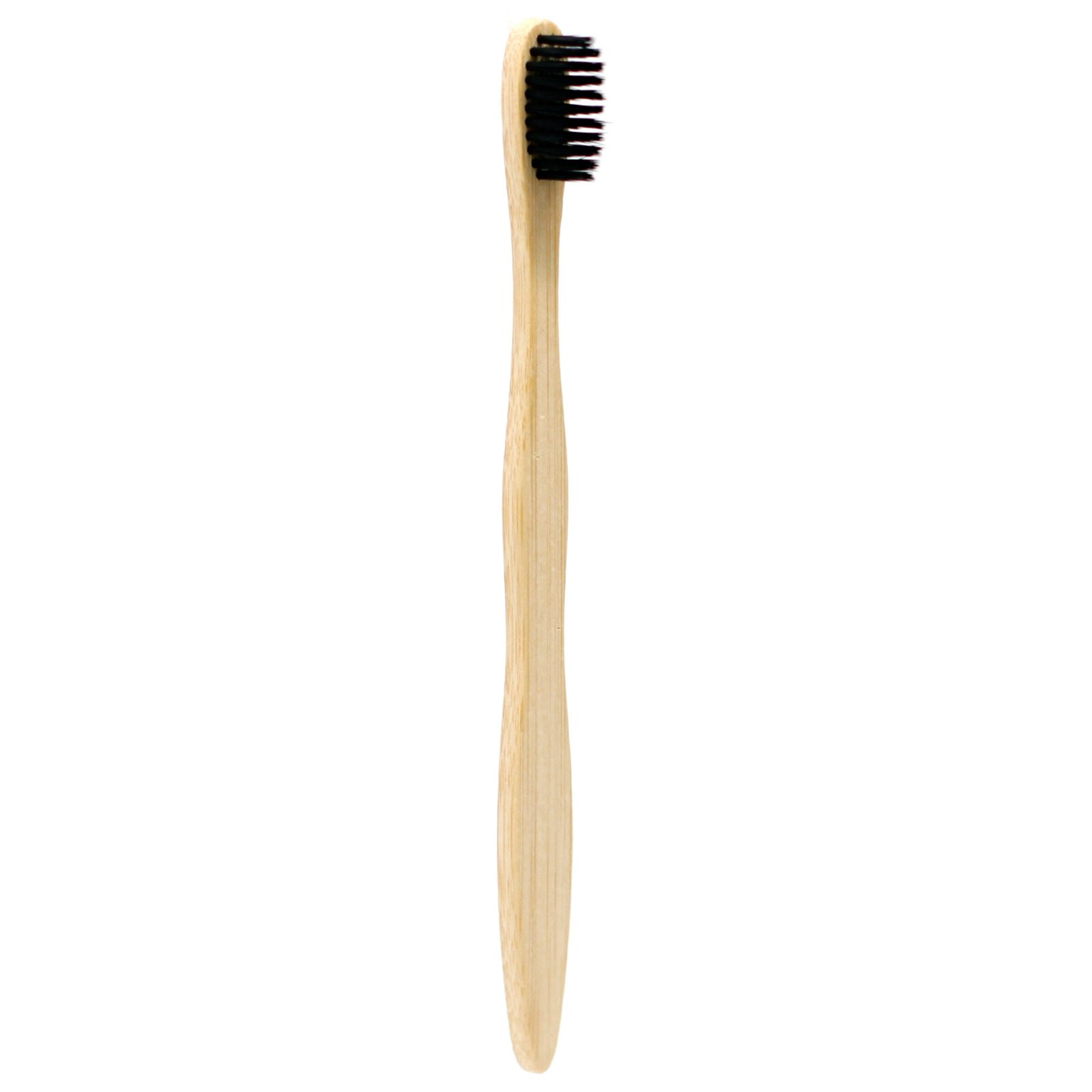 2 x Bamboo Toothbrush - Charcoal Medium Soft - Click Image to Close